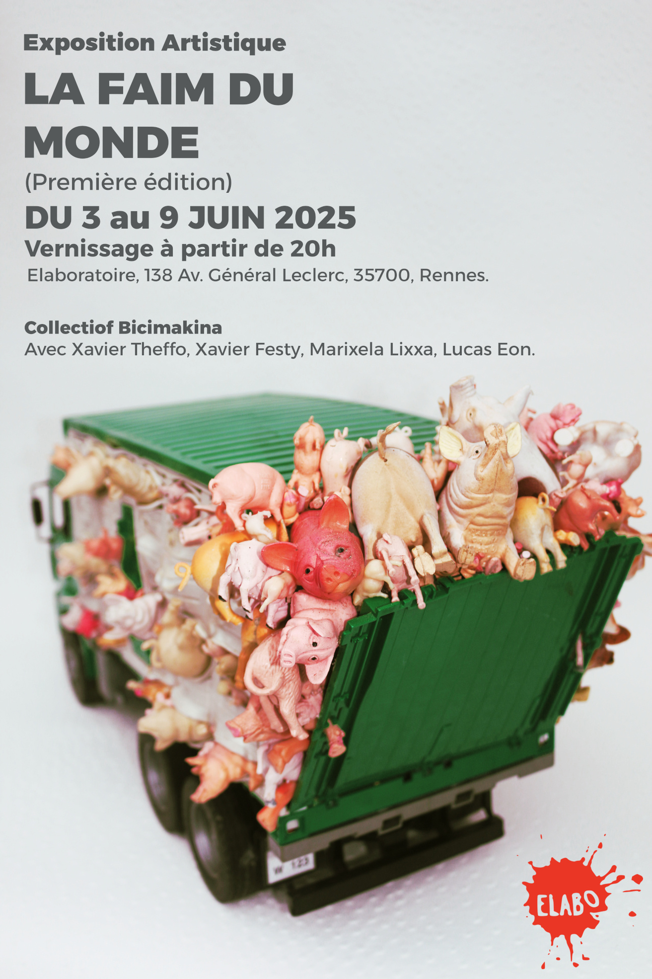 Affiche-La-faim-Du-Monde-Exposition-artistique-javier-dominguez